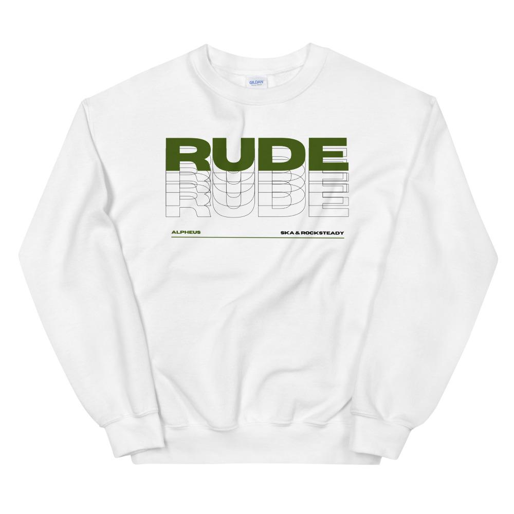 Alpheus 'Rude' Unisex Dark Green Crew Neck Sweatshirt